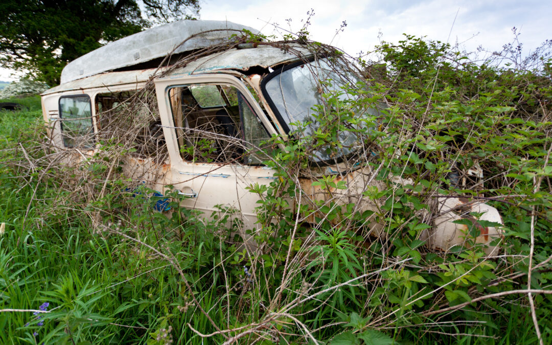 old boats and campers recycling in Abbotsford