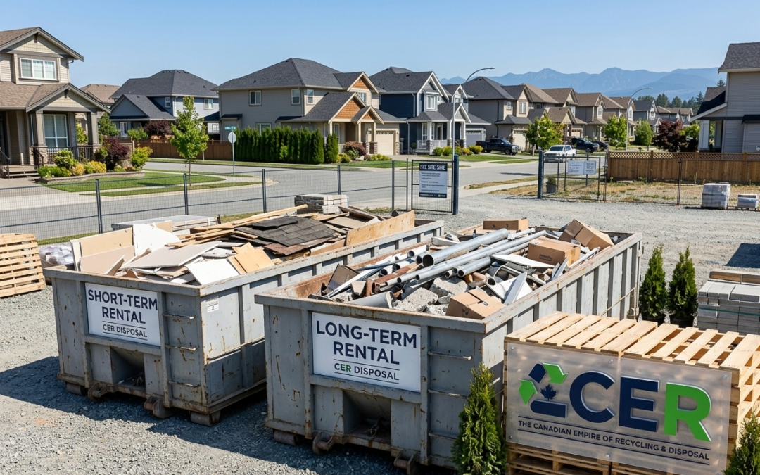 Short-term and long-term bin rental services Abbotsford for residential construction site