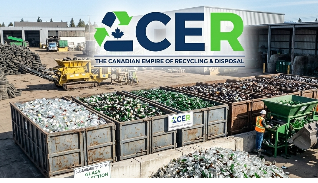 Glass recycling Abbotsford facility sorting recyclable glass bottles and containers for sustainable waste management