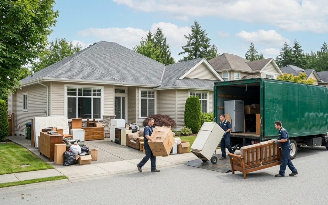 Junk Removal Services Chilliwack crew removing household junk from a home
