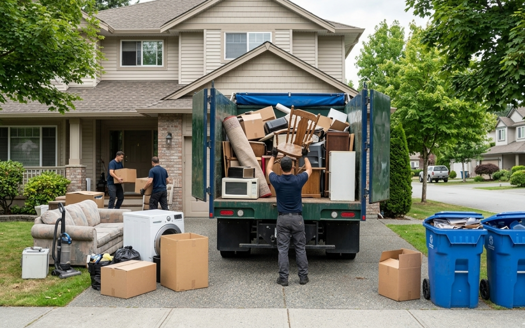 Junk Removal Services Coquitlam clearing unwanted items for recycling and responsible disposal.