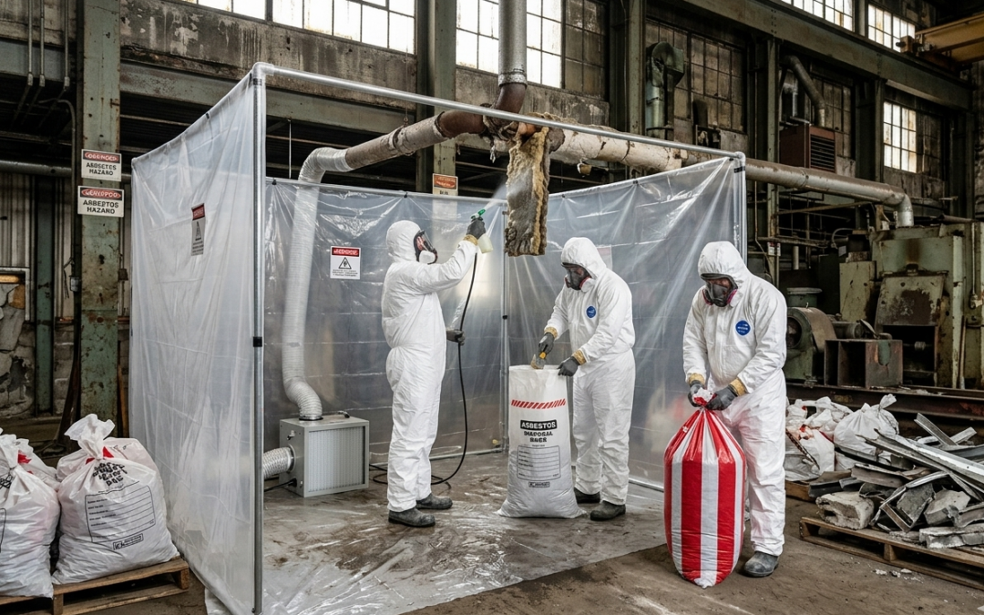 Commercial Asbestos Cleanup and Disposal Mission project site.
