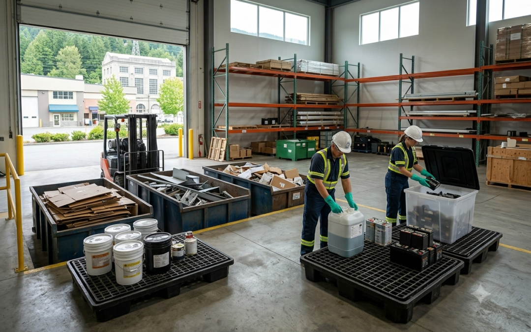 How Can Mission Businesses Handle Unexpected Hazardous Materials During Cleanouts?