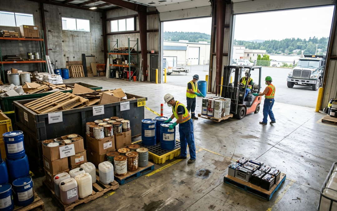 How Can Businesses Manage Unexpected Hazardous Waste During Nanaimo Facility Cleanouts?
