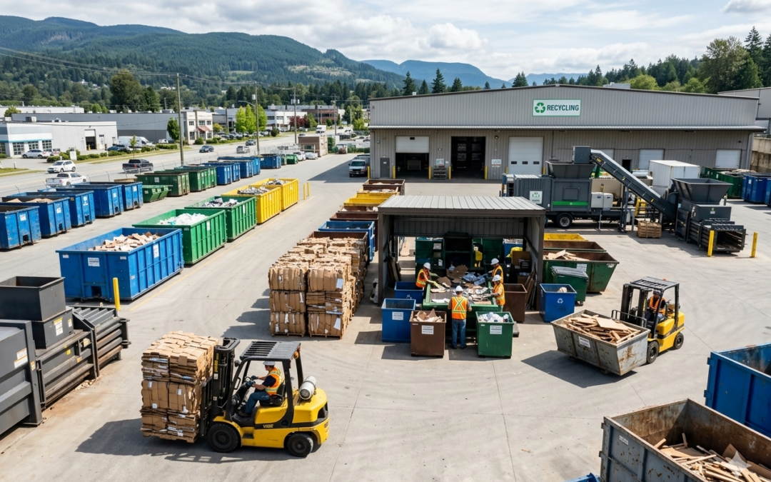 Commercial Waste Recycling Port Coquitlam services handling industrial and business recyclable waste materials.