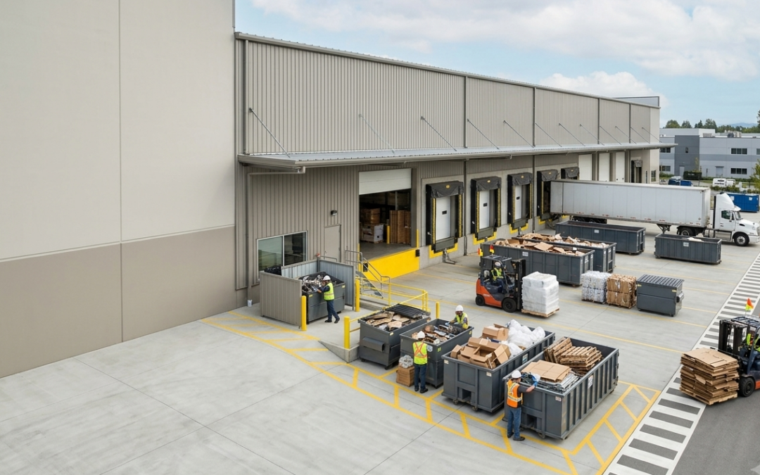 Bin Rental Services Richmond for a warehouse facility.
