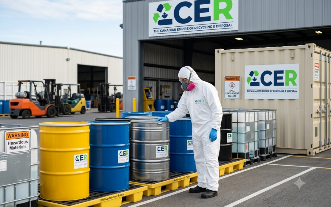 Commercial Chemical Pickup Richmond at an industrial facility