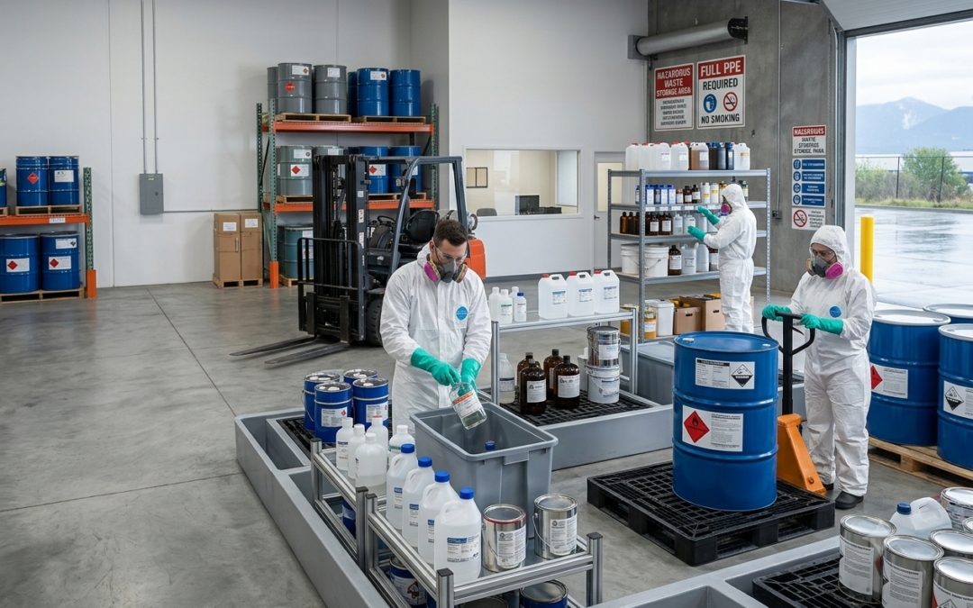 Chemical Waste Disposal Vancouver at a commercial hazardous waste facility.