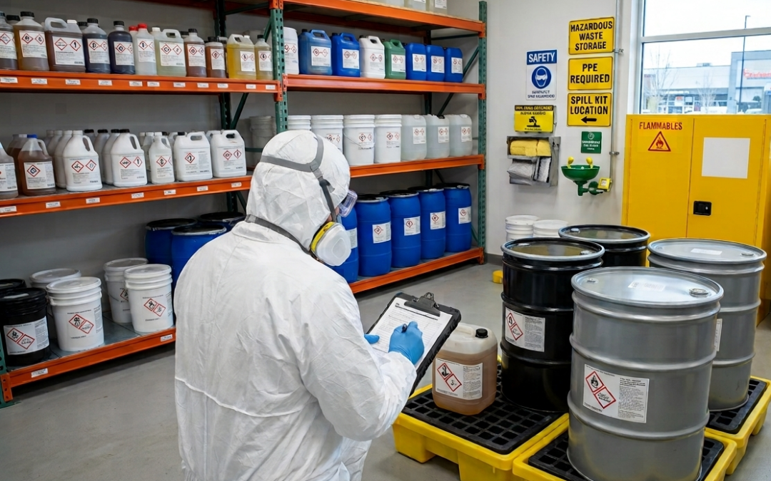 Chemical Waste Disposal Surrey inspection